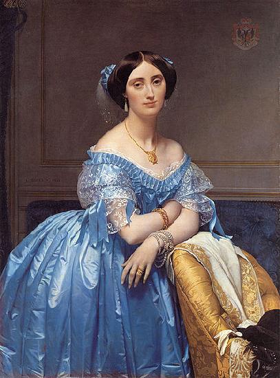 Jean Auguste Dominique Ingres Portrait of Princesse Albert de Broglie Sweden oil painting art